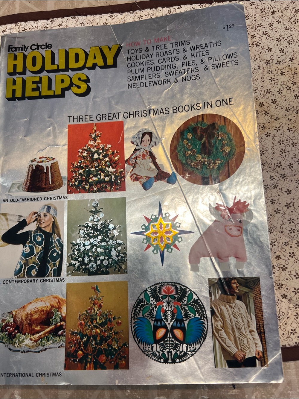 Holiday Helps Vintage Holiday Crafts Book - Silver Magazine 1970